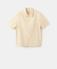 Mango Men's Regular-Fit Cotton-Linen-Blend Shirt