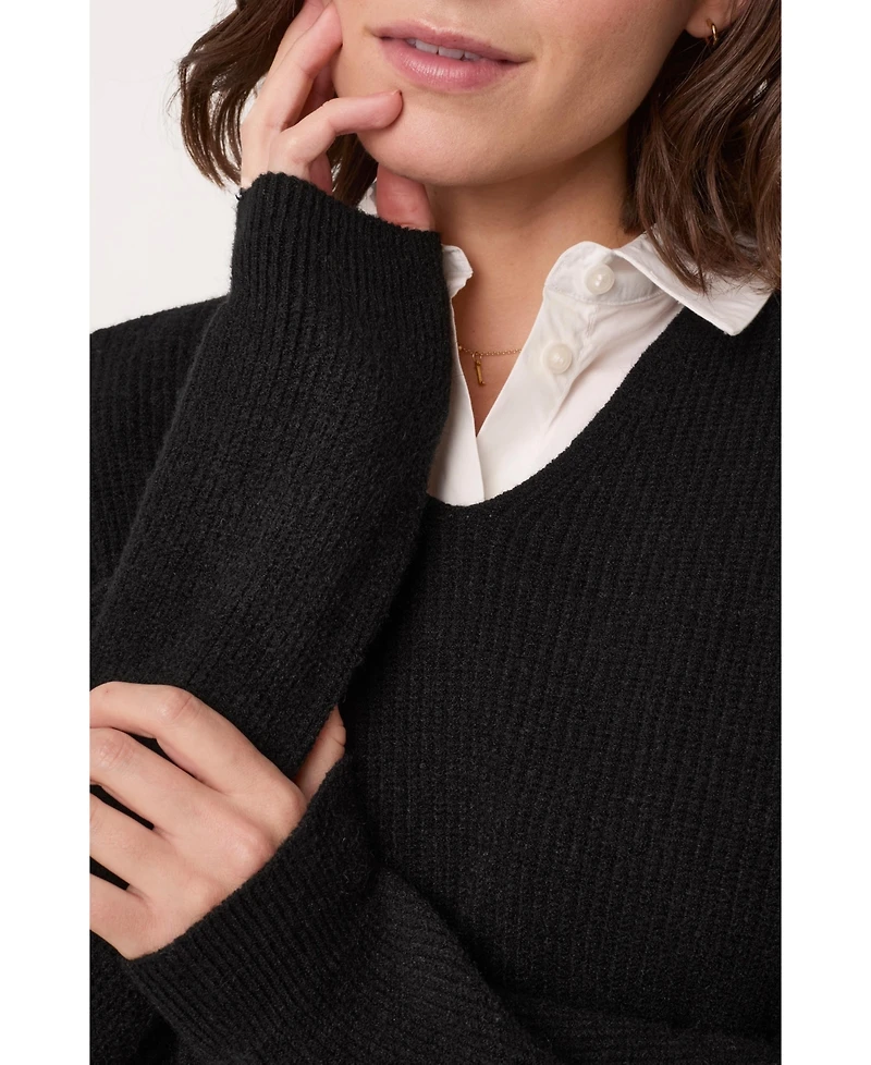 Celtic & Co. Women's Ribbed V-Neck Jumper