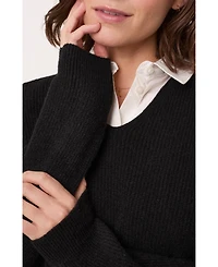 Celtic & Co. Women's Ribbed V-Neck Jumper