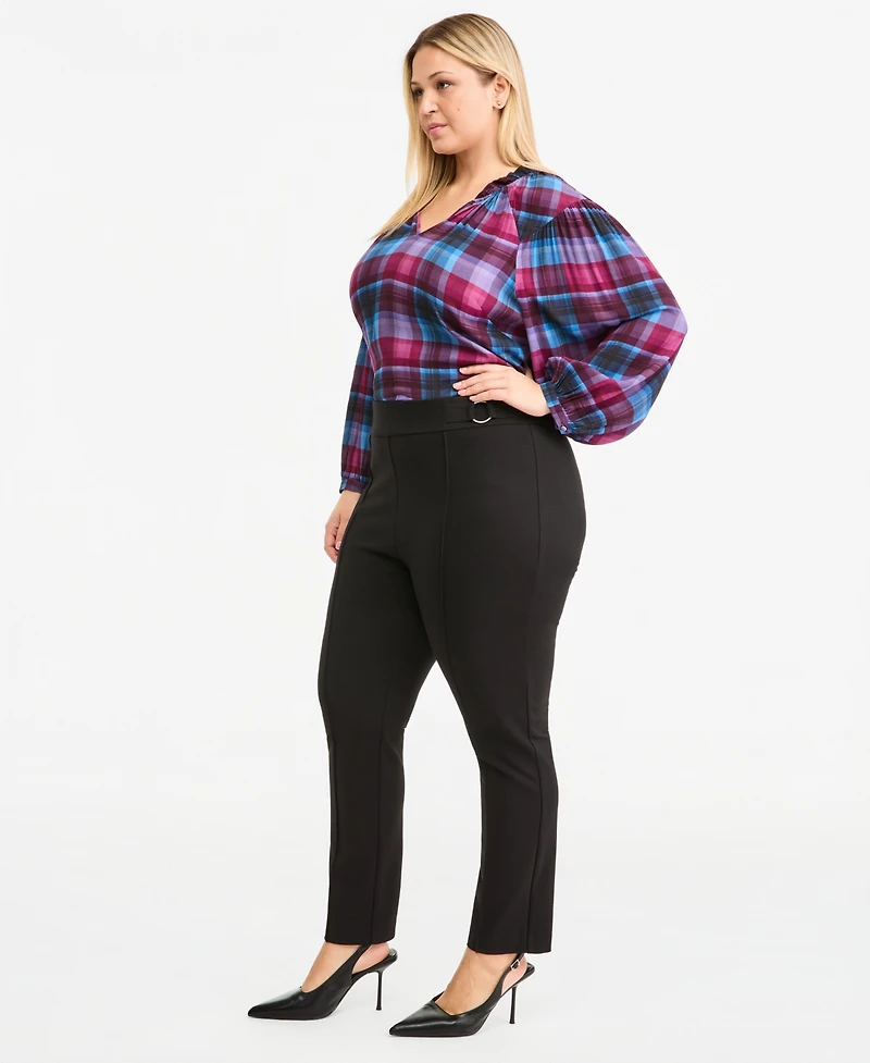 Vince Camuto Plus Slim-Leg Ankle Pants