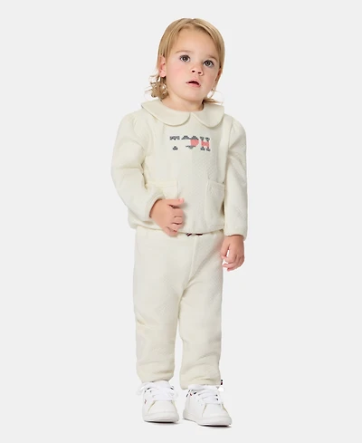 Tommy Hilfiger Baby Girls' Long-Sleeve Top and Pants, 2-Piece Set