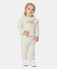 Tommy Hilfiger Baby Girls' Long-Sleeve Top and Pants, 2-Piece Set