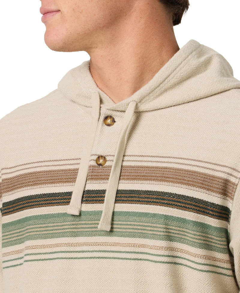 O'Neill Men's Bavaro Block Striped Hooded Poncho Hoodie