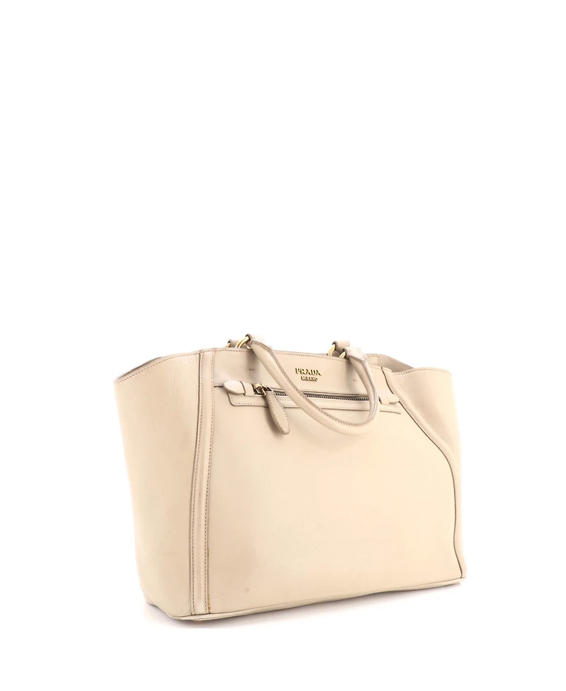 Pre-Owned Prada Large Front Pocket Tote City Calfskin