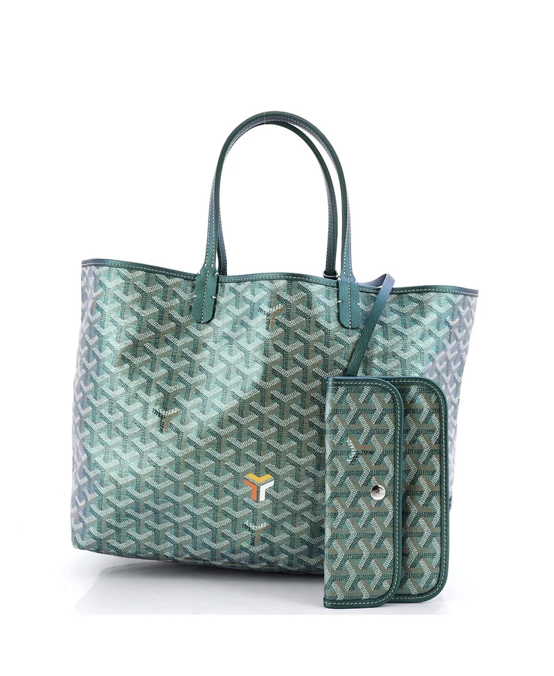 Pre-Owned Goyard Pm Saint Louis Tote Iridescent Coated Canvas