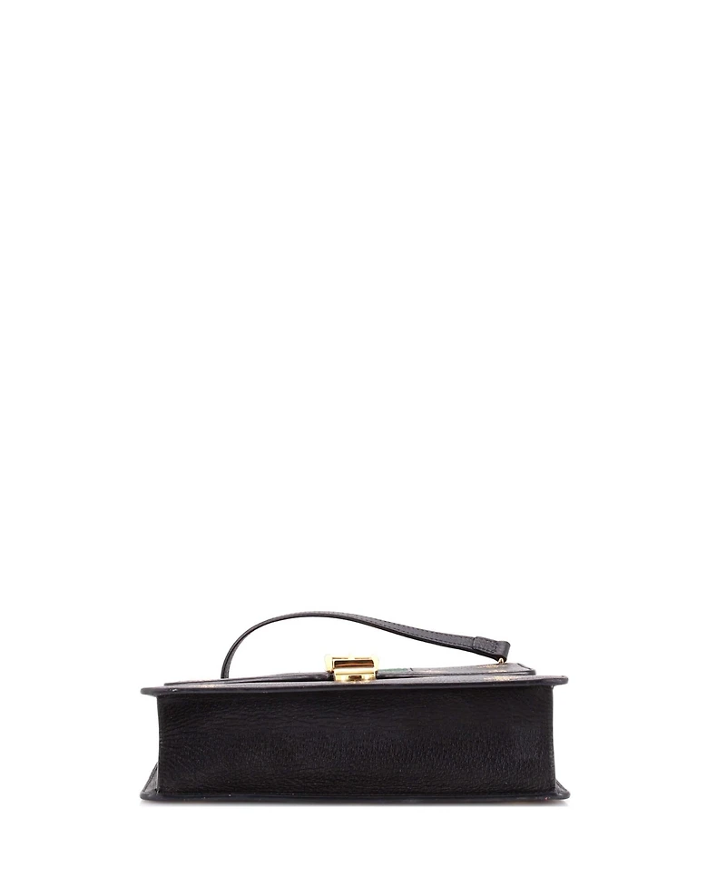 Pre-Owned Gucci Small Sylvie Shoulder Bag Printed Leather
