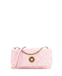 Pre-Owned Versace East West Medusa Icon Chain Flap Bag Quilted Barocco Jacquard