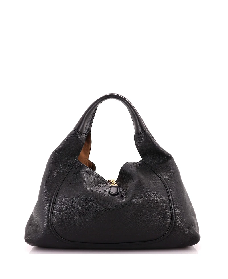 Pre-Owned Gucci Maxi Softbit Hobo Leather