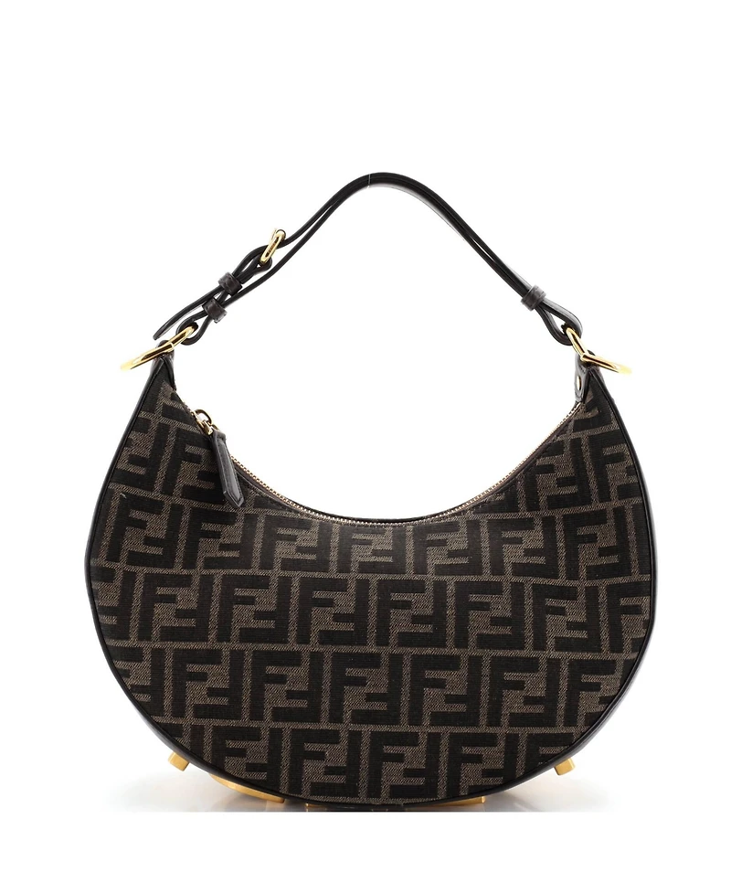 Pre-Owned Fendi Small Fendigraphy Bag Zucca Canvas