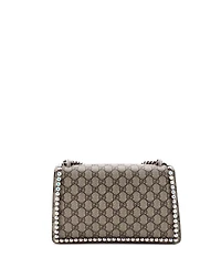 Pre-Owned Gucci Medium Dionysus Bag Crystal Embellished Gg Coated Canvas