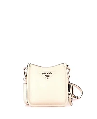 Pre-Owned Prada Mini Logo Strap Crossbody Bag Vitello Daino
