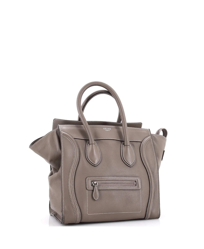 Pre-Owned Celine Mini Luggage Bag Grainy Leather
