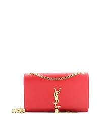 Pre-Owned Saint Laurent Medium Classic Monogram Tassel Crossbody Bag Leather