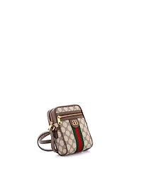 Pre-Owned Balenciaga Mini x Gucci The Hacker Project Zip Messenger Bag Bb Coated Canvas