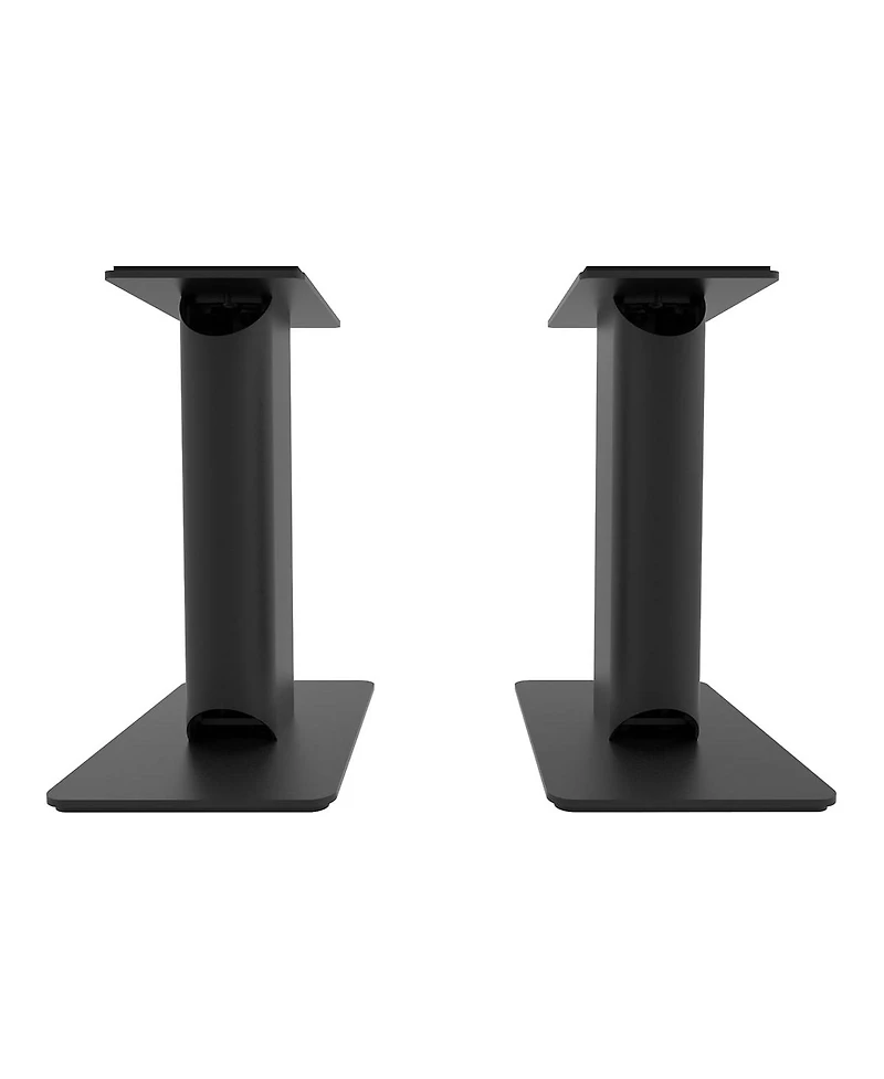 Kanto YU6 Powered Bookshelf Speakers with Bluetooth (Walnut) with SP9 Desktop Stands (Black)