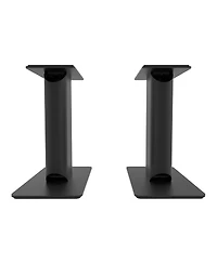 Kanto YU6 Powered Bookshelf Speakers with Bluetooth (Walnut) with SP9 Desktop Stands (Black)