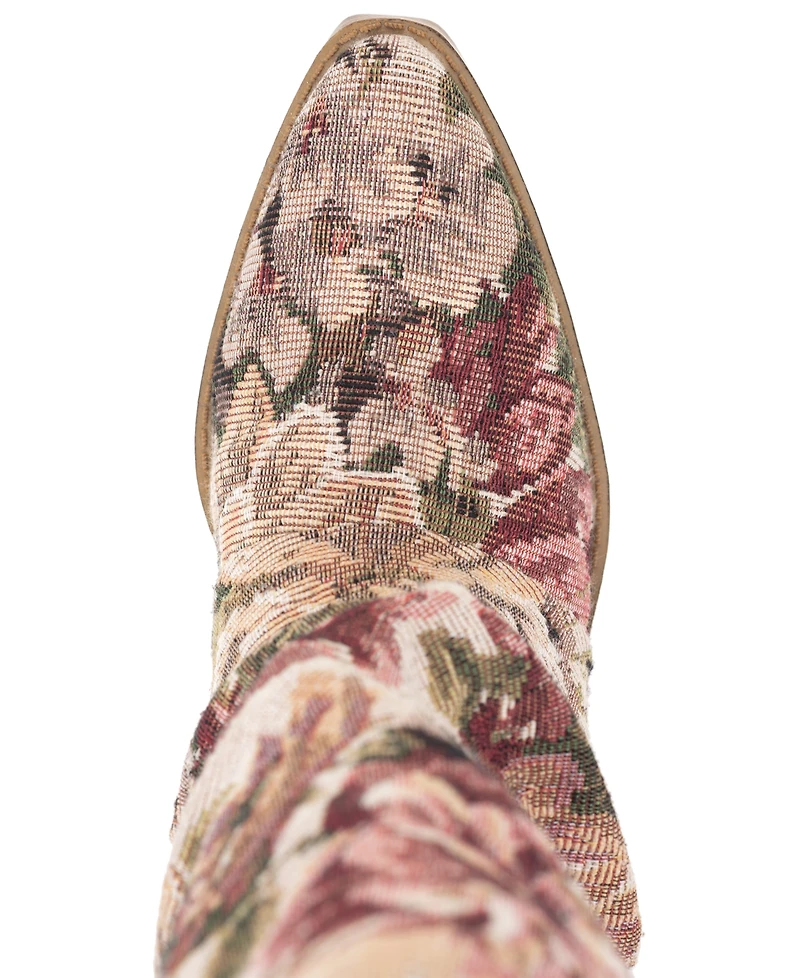 Wild Pair Women's Piippa Floral Tapestry Slouch Mid-Shaft Western Boots, Macy's Exclusive
