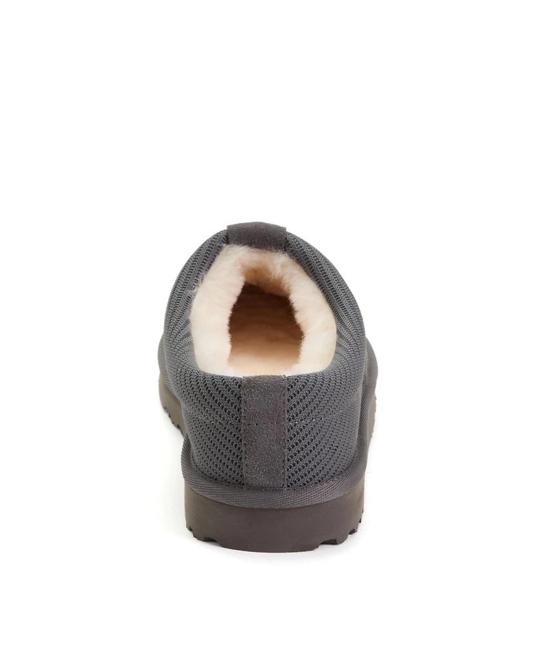 Dearfoams Men's Fireside by Grafton Sport Knit Water Repellent Twill Clog Slippers