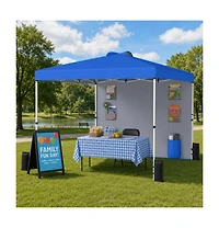Gouun 10 x 10 Ft Pop Up Canopy Tent with Sidewall 6 Pockets and Sandbags