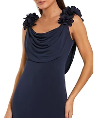 Mac Duggal Women's One-Shoulder Mermaid 3D-Flower Gown