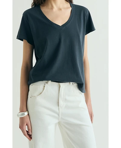 Scalpers Women's Basic V-neck T-shirt