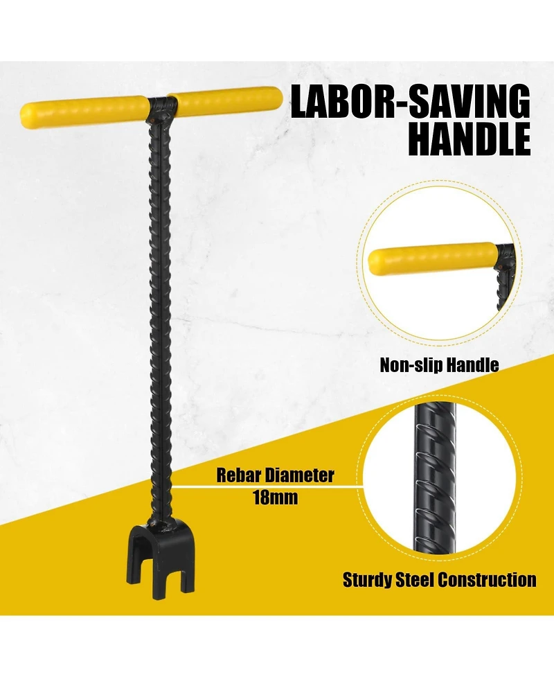 Xdovet Water Meter Key Steel Wrench T-Handle 4-Way Valve Tool