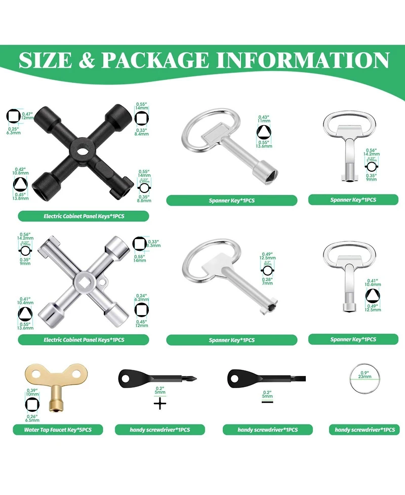 Xdovet 13-in-1 Multifunctional Universal Key Set
