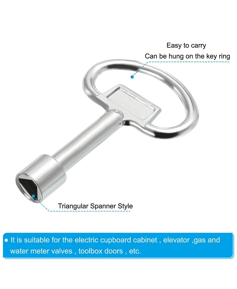 Xdovet Triangle Socket Spanner Key Electrical Cabinet Meter Lock