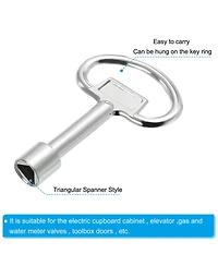 Xdovet Triangle Socket Spanner Key Electrical Cabinet Meter Lock