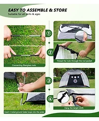 Aofar Golf Practice Net With Mat For Chipping Swing Driving Indoor Outdoor Gifts Golfers 10x7feet
