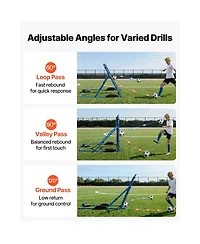 Hongge 5 x 4 ft Quick-Switch Angle Soccer Goal Rebounder Net