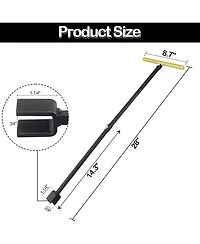 Xdovet Water Meter Key Shut Off Tool Steel 4 Way Seal Tape