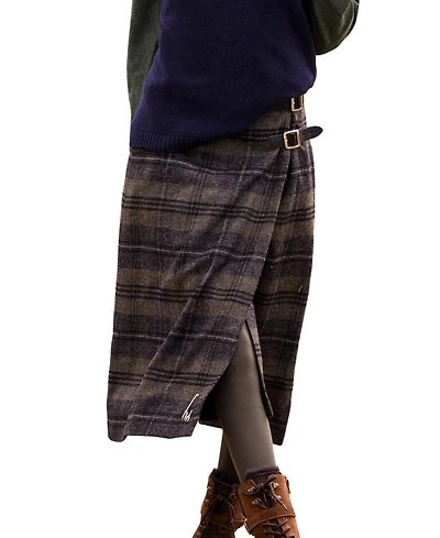 Celtic & Co. Women's Midi Celt Kilt Plaid Skirt