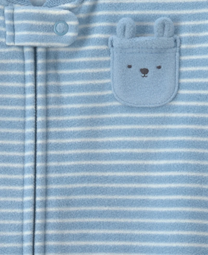 Carter's Baby Boys' and Girls' Striped Fleece Loose-Fit Wearable Blanket