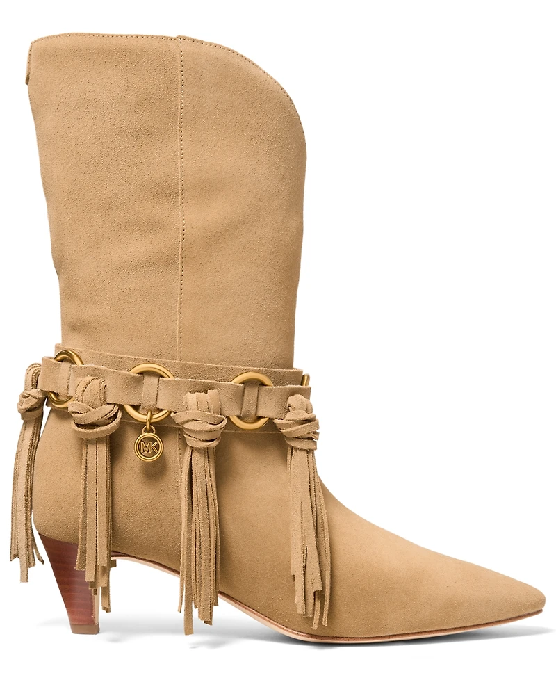 Michael Kors Women's Daniela Fringe Slip-On Boots