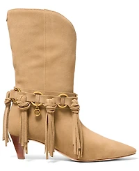 Michael Kors Women's Daniela Fringe Slip-On Boots