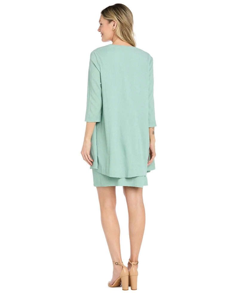 R & M Richards Women's V-Neck Jacket Dress