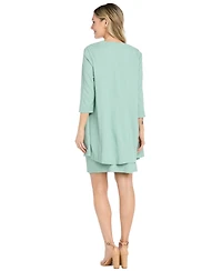 R & M Richards Women's V-Neck Jacket Dress