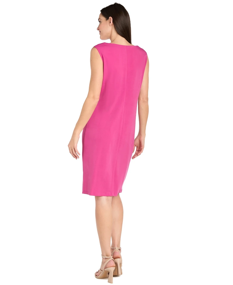 R & M Richards Women's Crewneck Jacket Dress