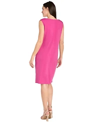 R & M Richards Women's Crewneck Jacket Dress