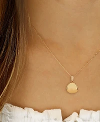 Macy's Dapped Disc Pendant Necklace in 14k Yellow Gold