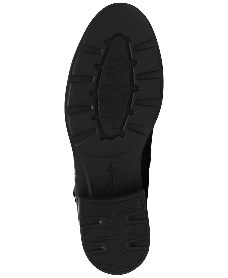 Clarks Women's Adalynn West Buckle Round Toe Booties