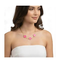Rivka Friedman 18K Gold Plated Flower Station Necklace