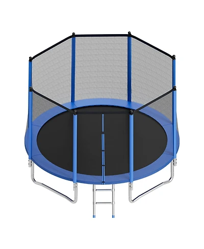 Hongge 12 feet Round Recreational Trampoline Rated to 400 lbs