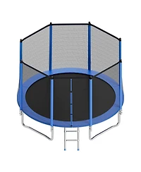 Hongge 12 feet Round Recreational Trampoline Rated to 400 lbs