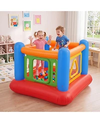 Hongge 3-in-1 Blow Up Jumping House with Transparent Side Walls