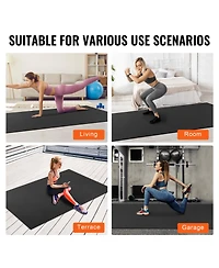 Hongge 9 x 6 ft Non Slip Exercise Mat for Home Gym Floor Workouts