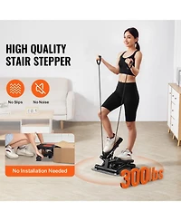 Hongge Hydraulic Twist Stair Stepper with Resistance Bands