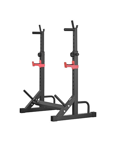 Hongge 550 lb Power Cage Squat Rack with Barbell Storage Racks
