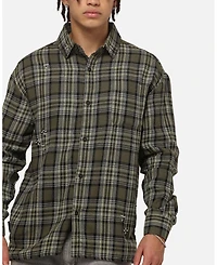 Saint Morta Men's Credo Plaid Long Sleeve Button Up Shirt